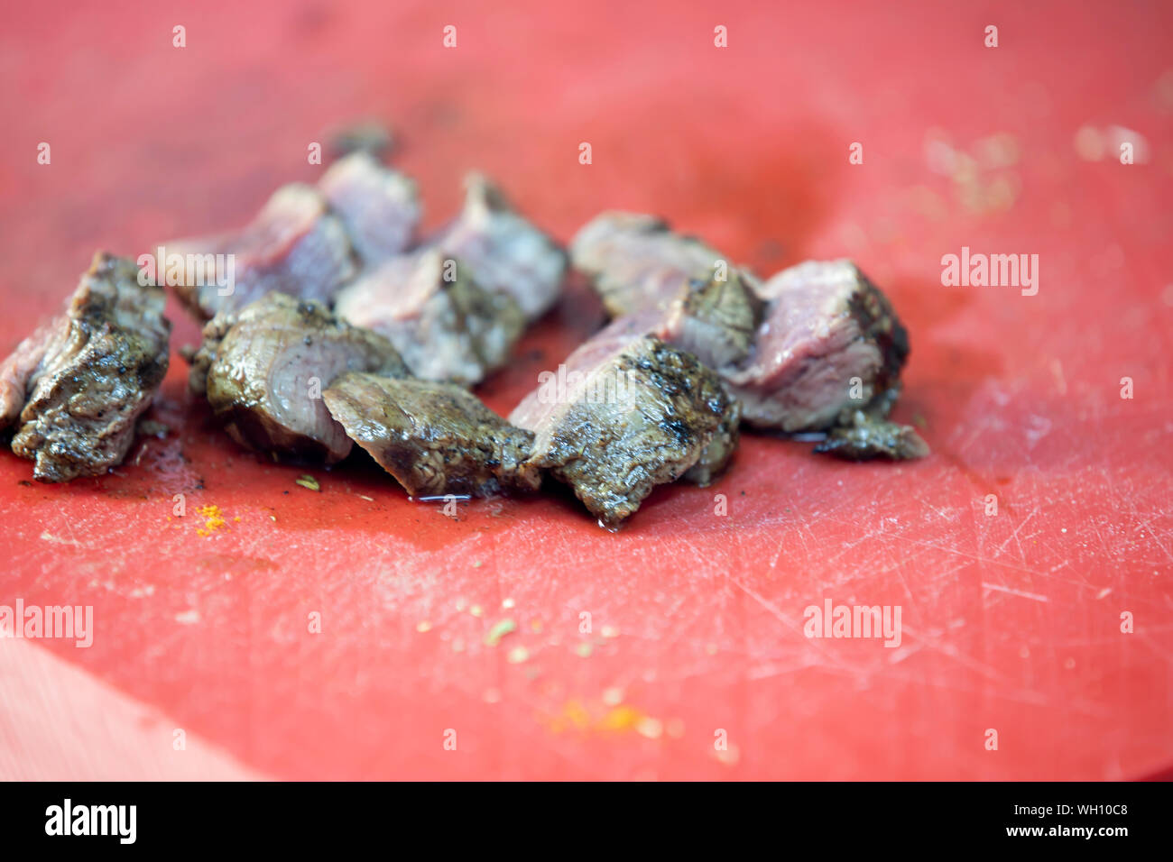 Concetto di cibo , bistecca di carne Foto Stock