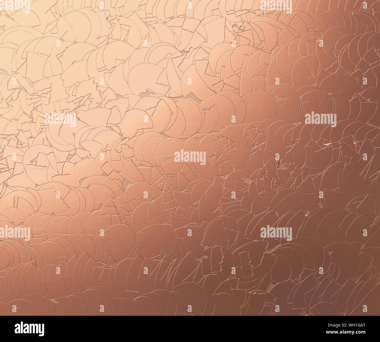 Grunge rose dettagliate texture oro come sfondo astratto. Foto Stock