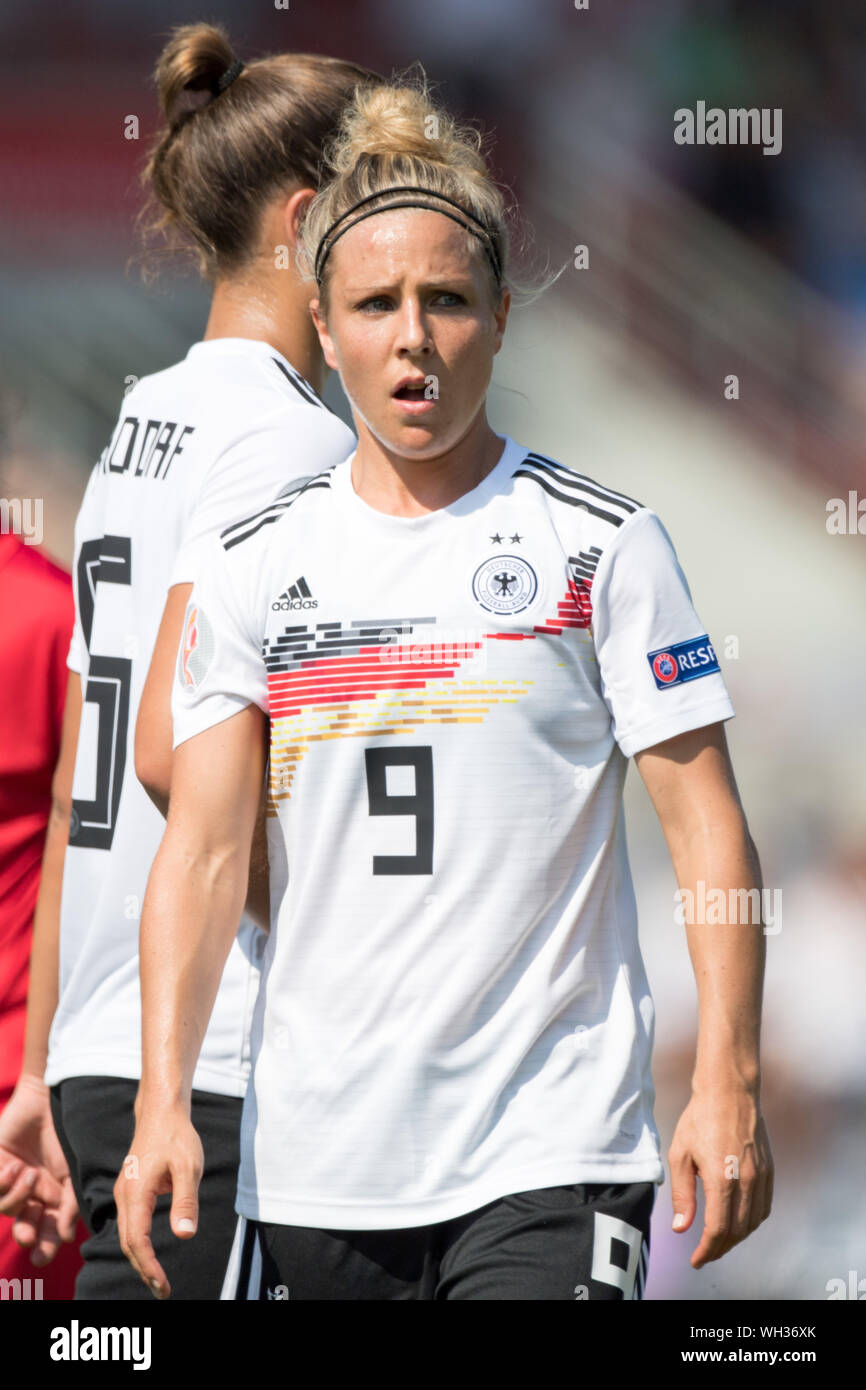Kassel, Deutschland. 31 Agosto, 2019. Svenja HUTH (D), mezza figura, mezza figura, verticale, Soccer Laenderspiel, donne, Euro Qualifica, Germania (GER) - Montenegro (MNE) 10: 0, su 31.08.2019 a Kassel/Germania. € | Utilizzo di credito in tutto il mondo: dpa/Alamy Live News Foto Stock
