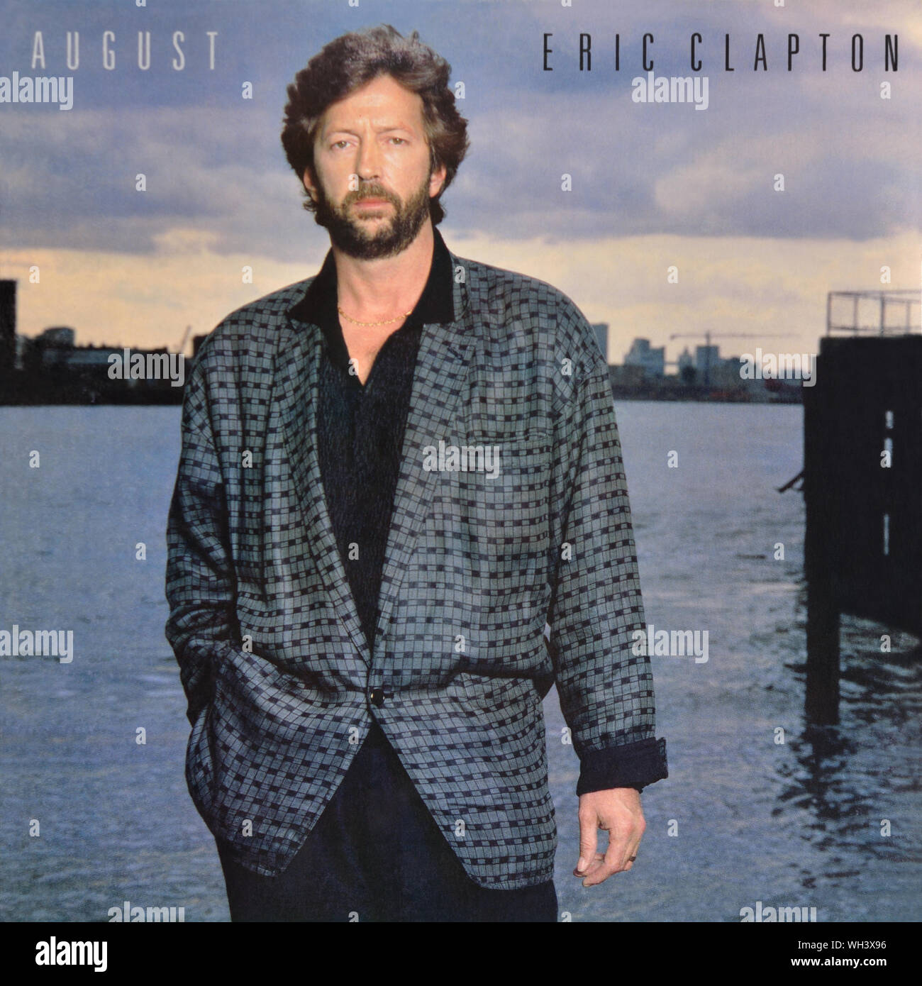 Eric Clapton - copertina originale dell'album in vinile - Agosto - 1986 Foto Stock