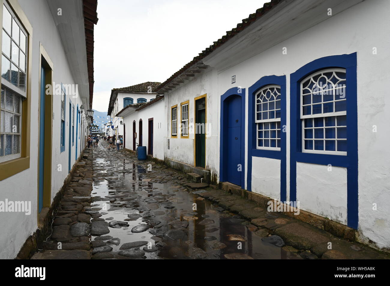 Paraty strade Foto Stock