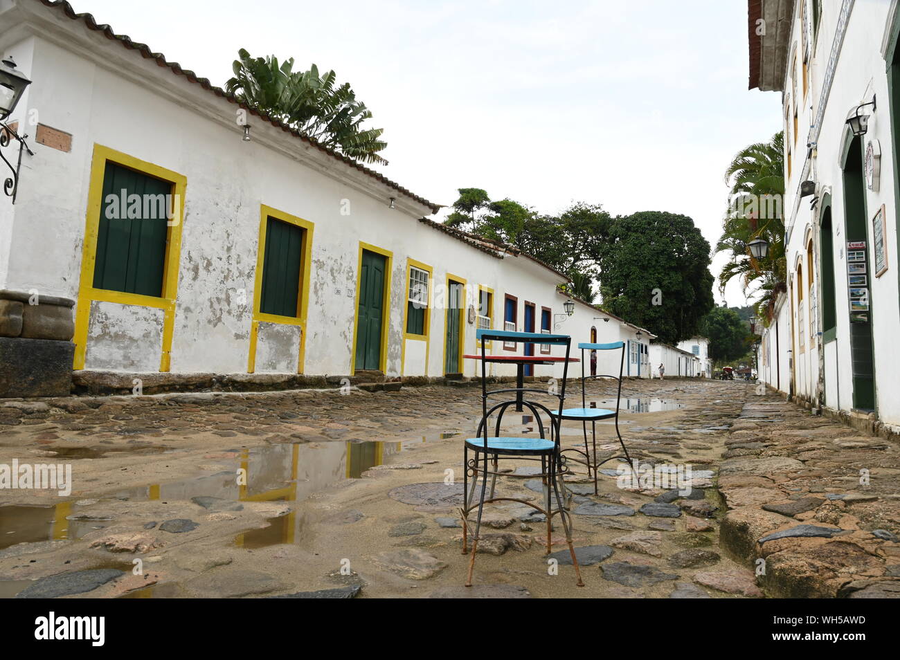 Paraty strade Foto Stock