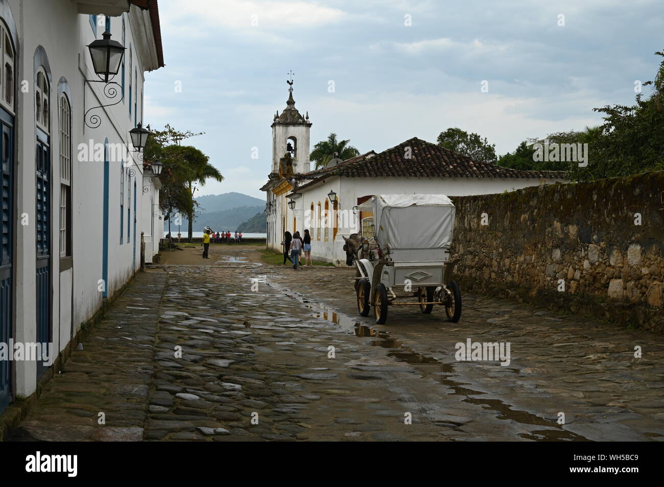 Paraty strade Foto Stock