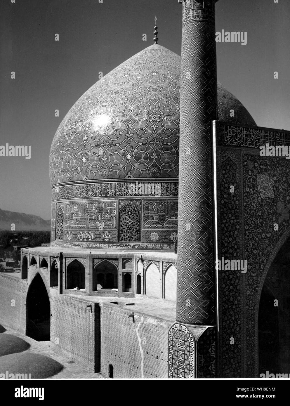 Architettura islamica. La Moschea Blu, Isfahan, ottavo secolo, Iran. Foto Stock