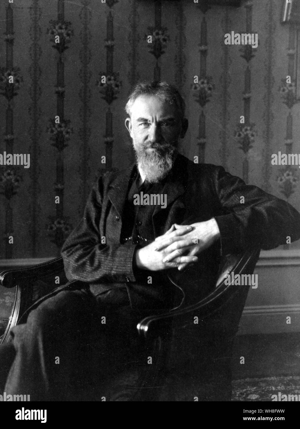 George Bernard Shaw (1856-1950). Drammaturgo irlandese e vincitore del Premio Nobel per la letteratura nel 1925. Il genio di Shaw pagina 184. Foto Stock