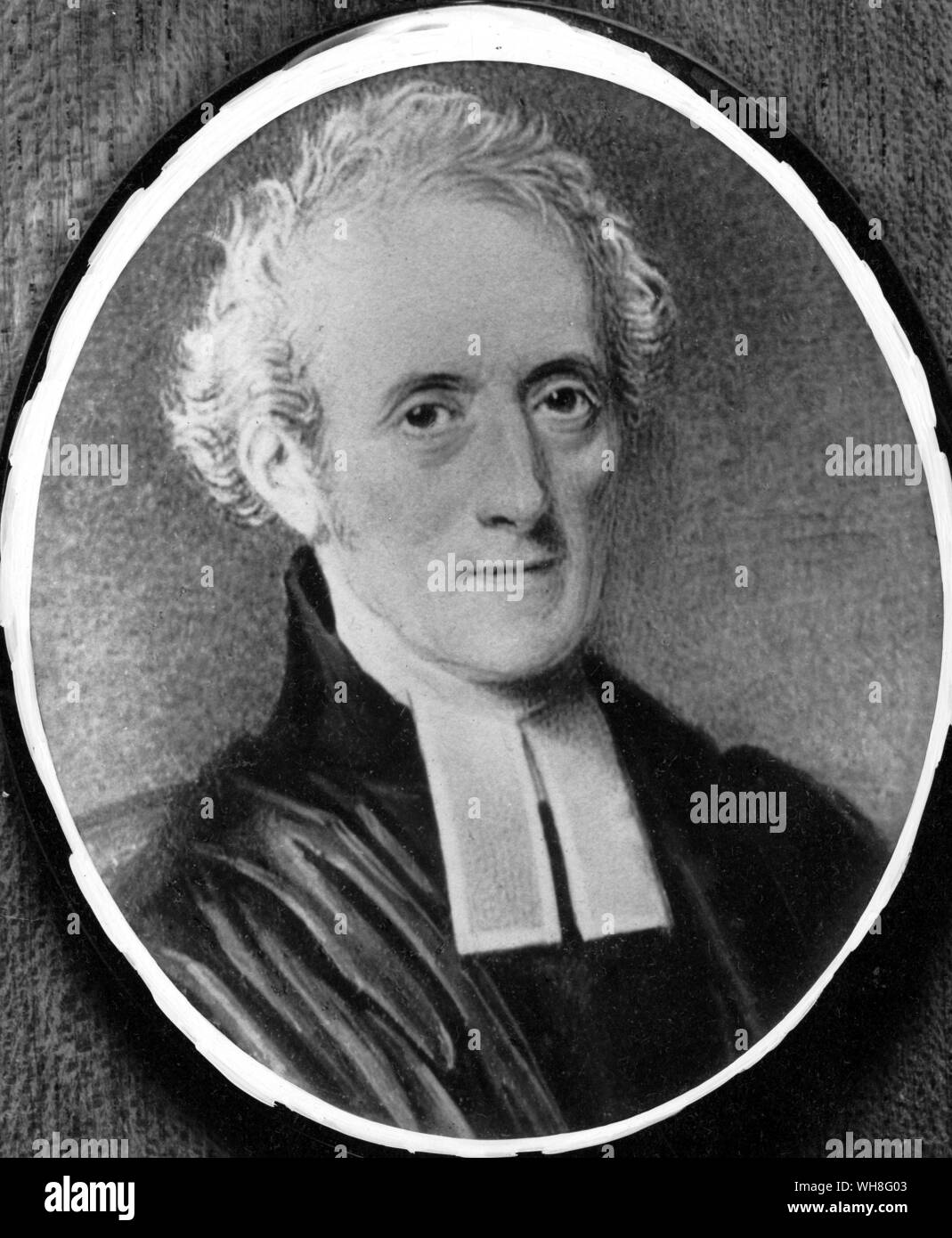 Il Reverendo James Austen (1765-1819) il fratello maggiore di Jane Austen, (1775-1817) un importante romanziere inglese. Un ritratto di Jane Austen da David Cecil pagina 38. Foto Stock