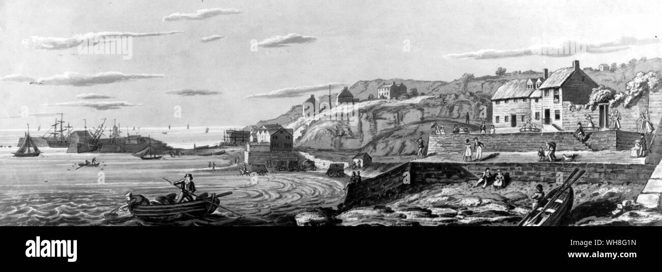 Lyme Regis, 1800s. Un ritratto di Jane Austen da David Cecil pagina 105. Foto Stock