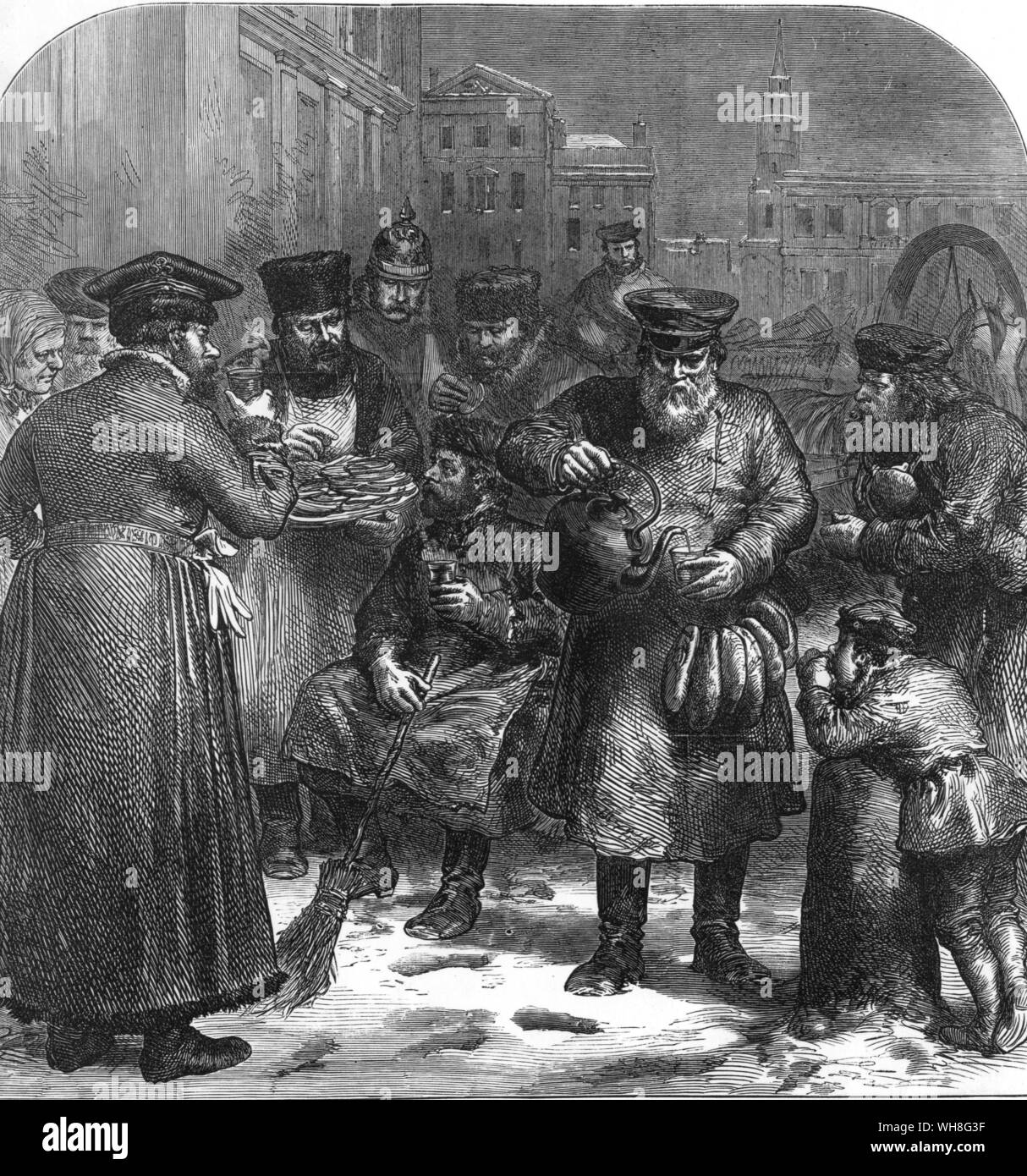 Una strada di Mosca venditore di tè. Ciaicovskij di John Warrack, pagina 73. Foto Stock