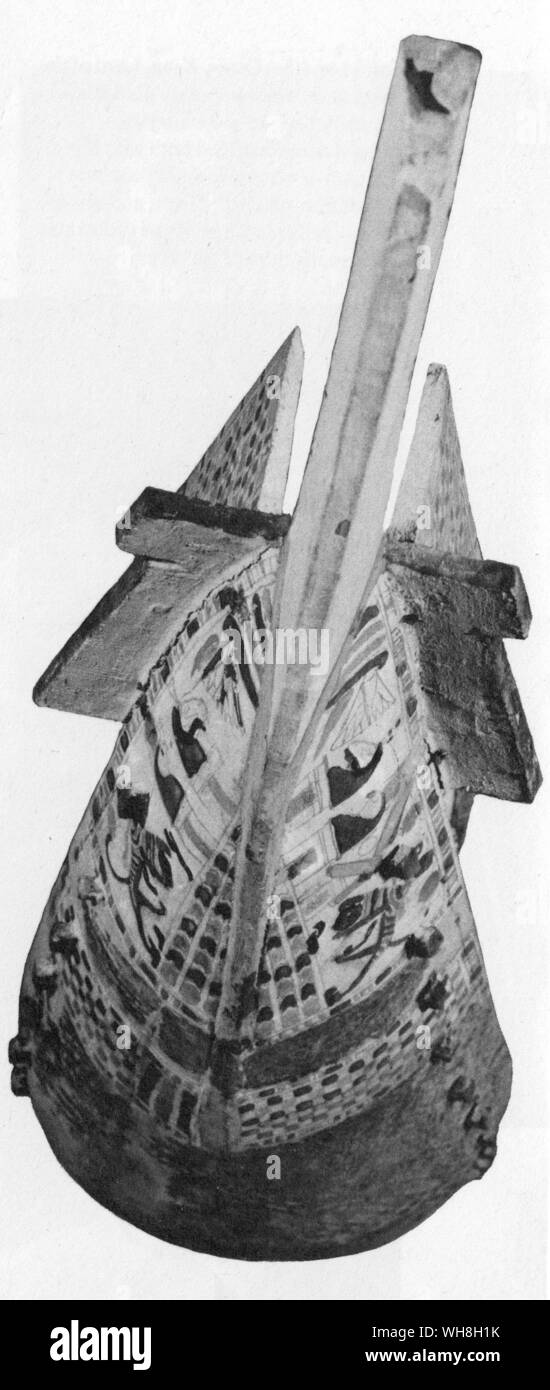 Modello trovato in barca in Tutankhamon la tomba. I tesori di Tutankhamon, il catalogo della mostra da MI E S Edwards, pagina 68. Foto Stock