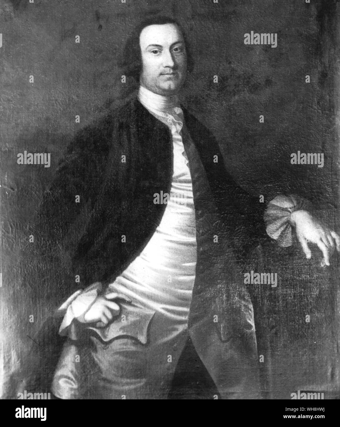 John Tayloe II di Mount Airy (1721-1779). Questa seconda generazione di Virginia land-proprietario è stato uno dei più significativi dei padri fondatori della American purosangue. Il suo Mount Airy era prigioniero di prima importanza dal 1750 fino al 1828. Il suo più prezioso è stato importazione Childers (da Flying Childers' figlio Blaze fuori di una volpe a mare) che discende alcuni della Virginia le migliori fattrici i. La storia delle corse di cavalli da Roger Longrigg, pagina 108. Foto Stock
