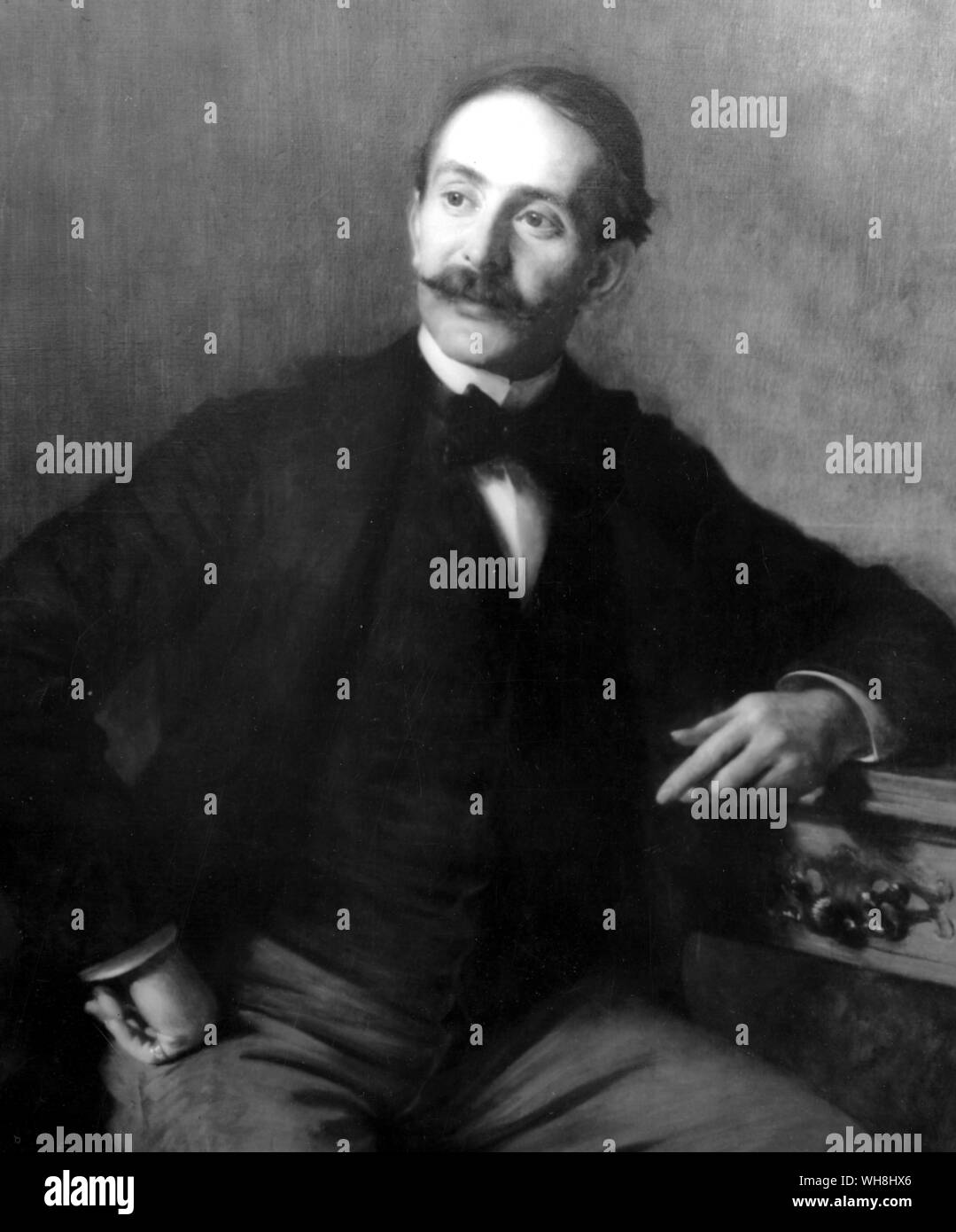 Conosciuta come la grande, il giovane Belmont (1852-1924) successe al padre nel 1890 come leader della New York turf come un principe ereditario riesce a re. A sua ereditato prigioniero del vivaio ha allevato il superbo Fair Play (1905), sire di uomo o' Guerra e display, il miglior sire in America dal Lexington, e di particolare interesse come un rappresentante della Matchem linea maschile. Il Belmont è stato anche il primo presidente del Jockey Club il consiglio di steward, posizione che ha mantenuto per 30 anni. Risentimento provinciale della sua dittatura" aveva molto a che fare con il decentramento di American Racing dopo il 1918. La storia Foto Stock