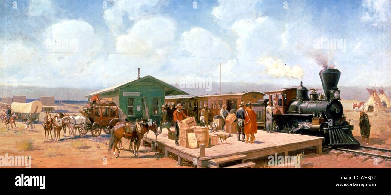 Stazione Ferroviaria Ovest 1901 Foto Stock
