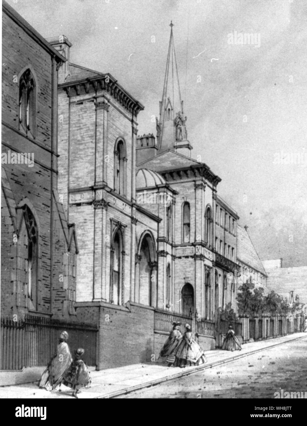 La sinagoga accanto alla chiesa nel luogo di speranza Foto Stock