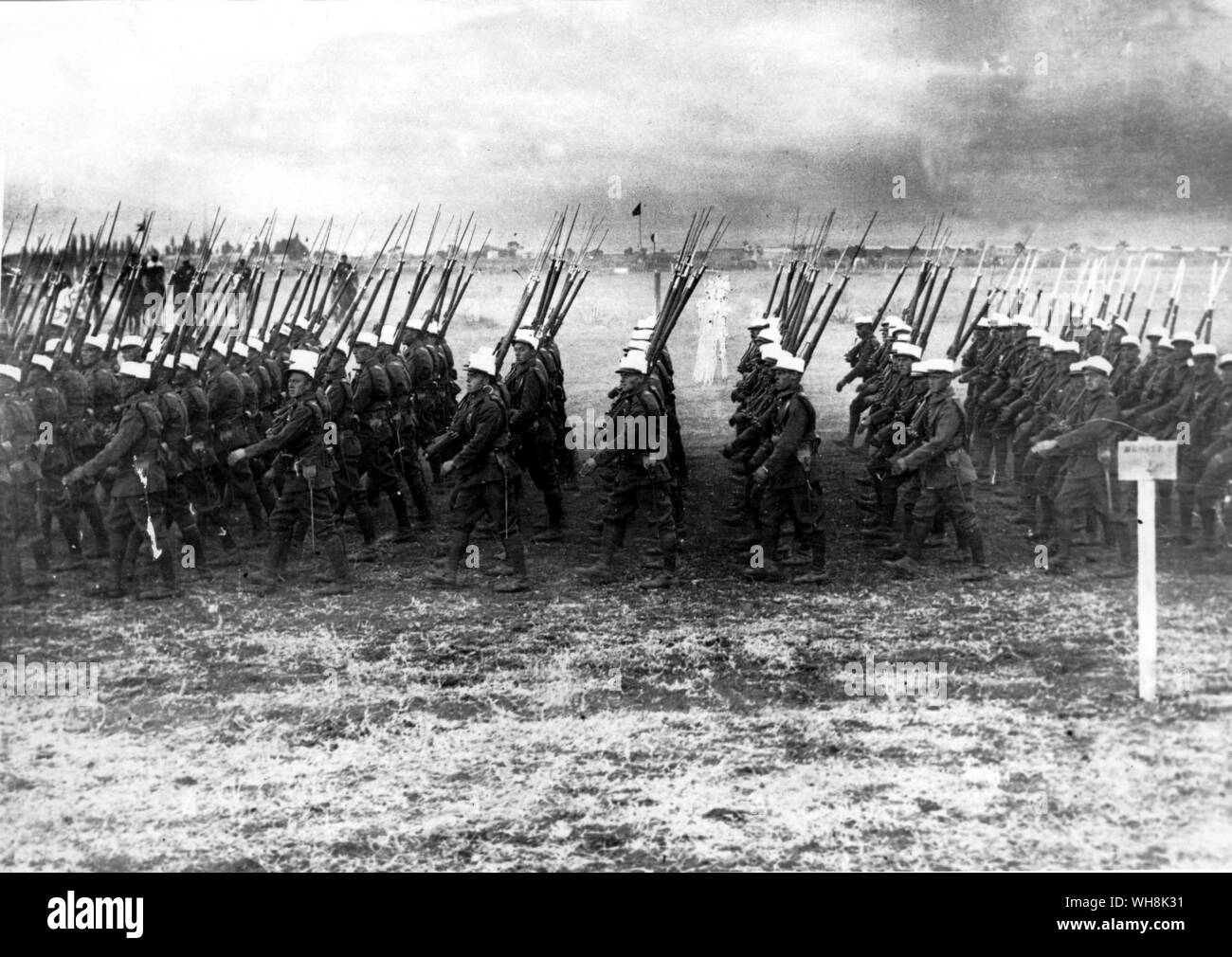 La legione di Marocco marching Foto Stock