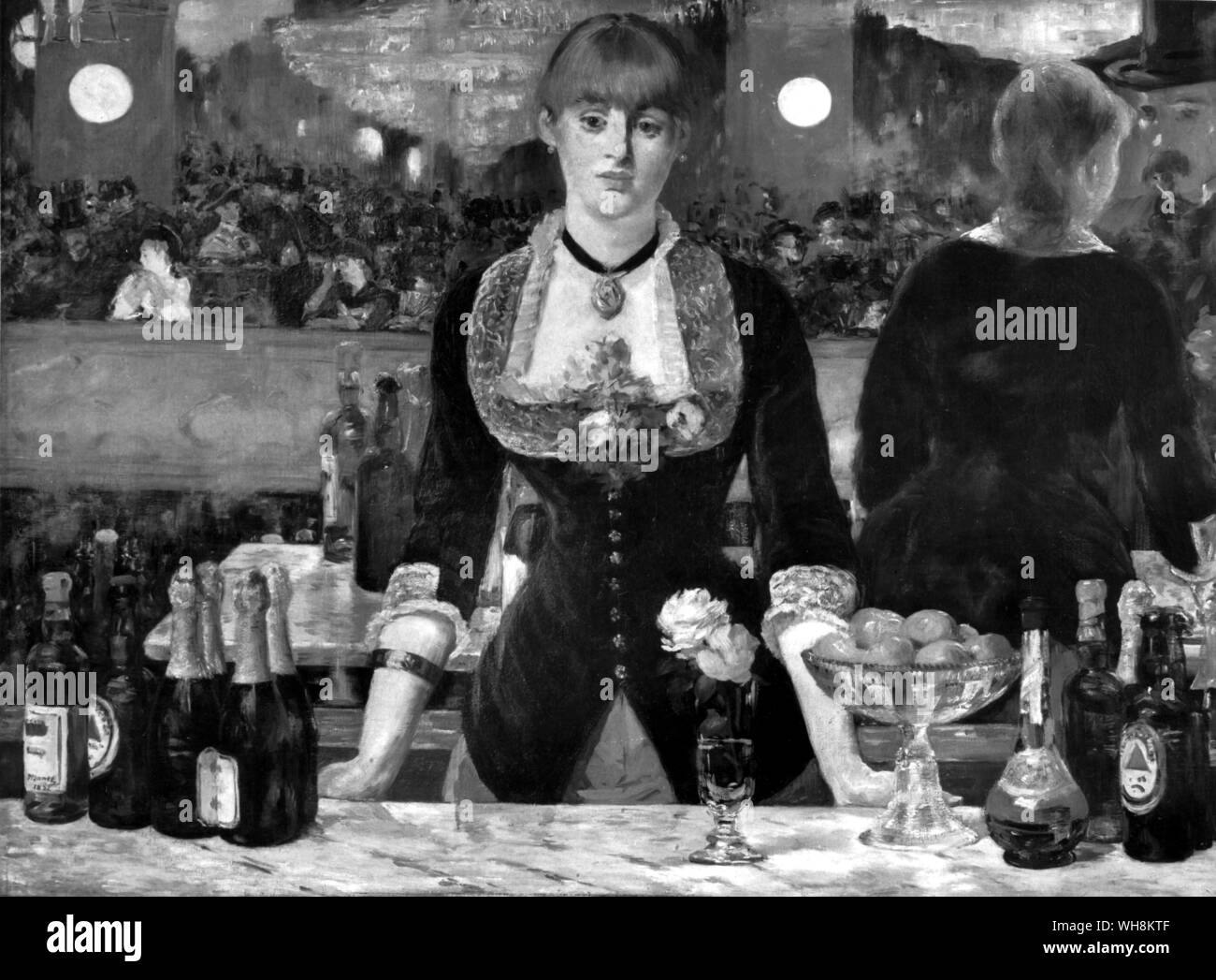 Manet e il post-impressionisti . Bar presso il Folies Bergere. Foto Stock