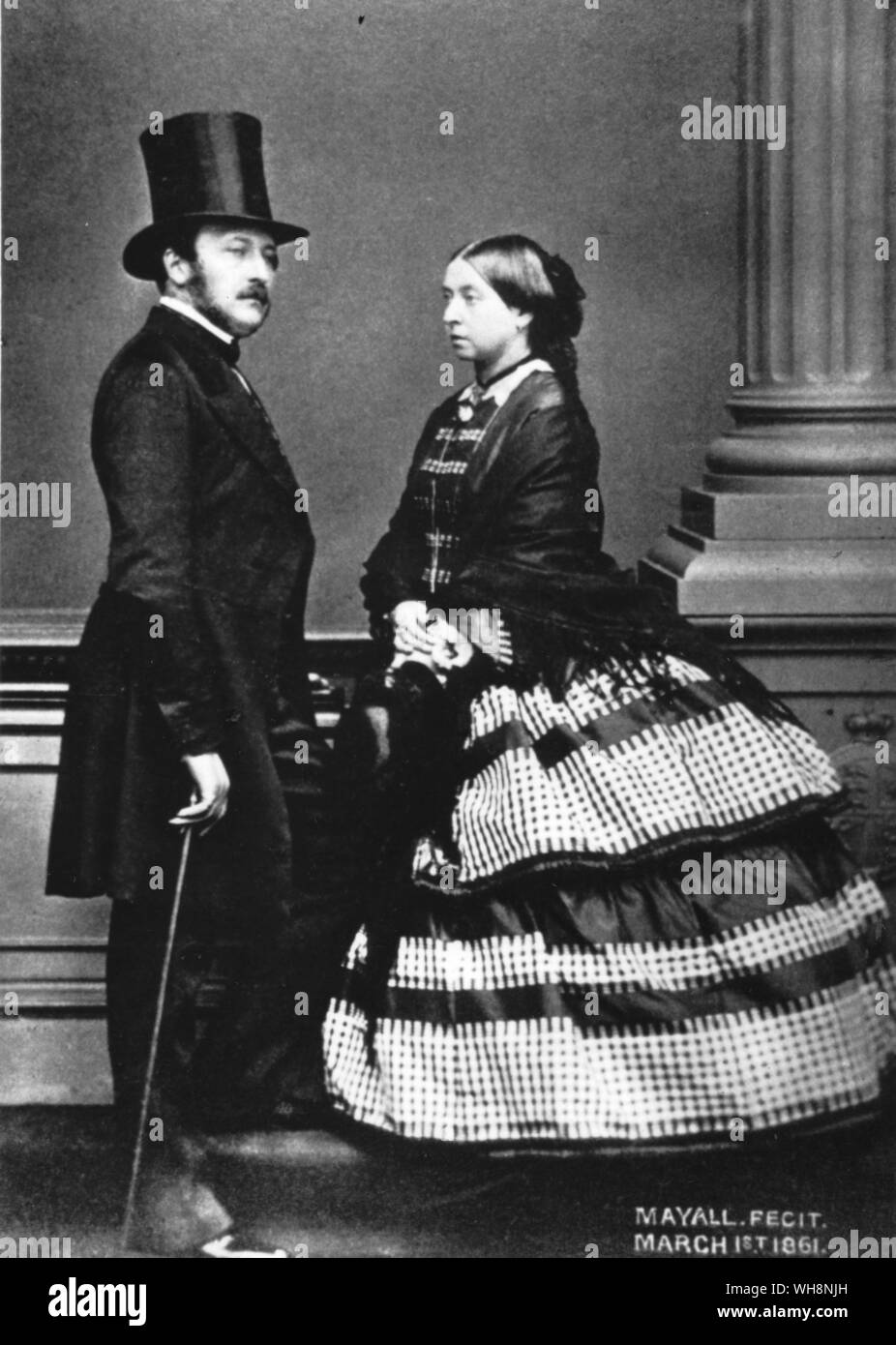 La regina Vittoria e il Principe Alberto Marzo 1861 Foto Stock