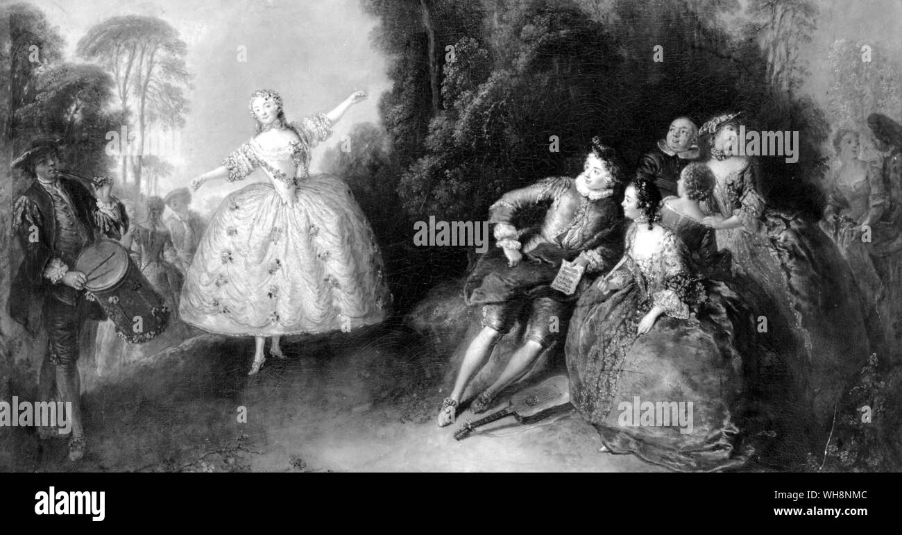 Marianne Cochois, più tardi il Marchese d'Argens. dipinto da Antoine Pesne Foto Stock