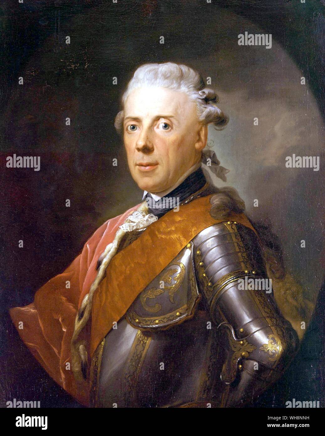 Il Principe Enrico di Prussia. dipinto da Anton Graff Foto Stock