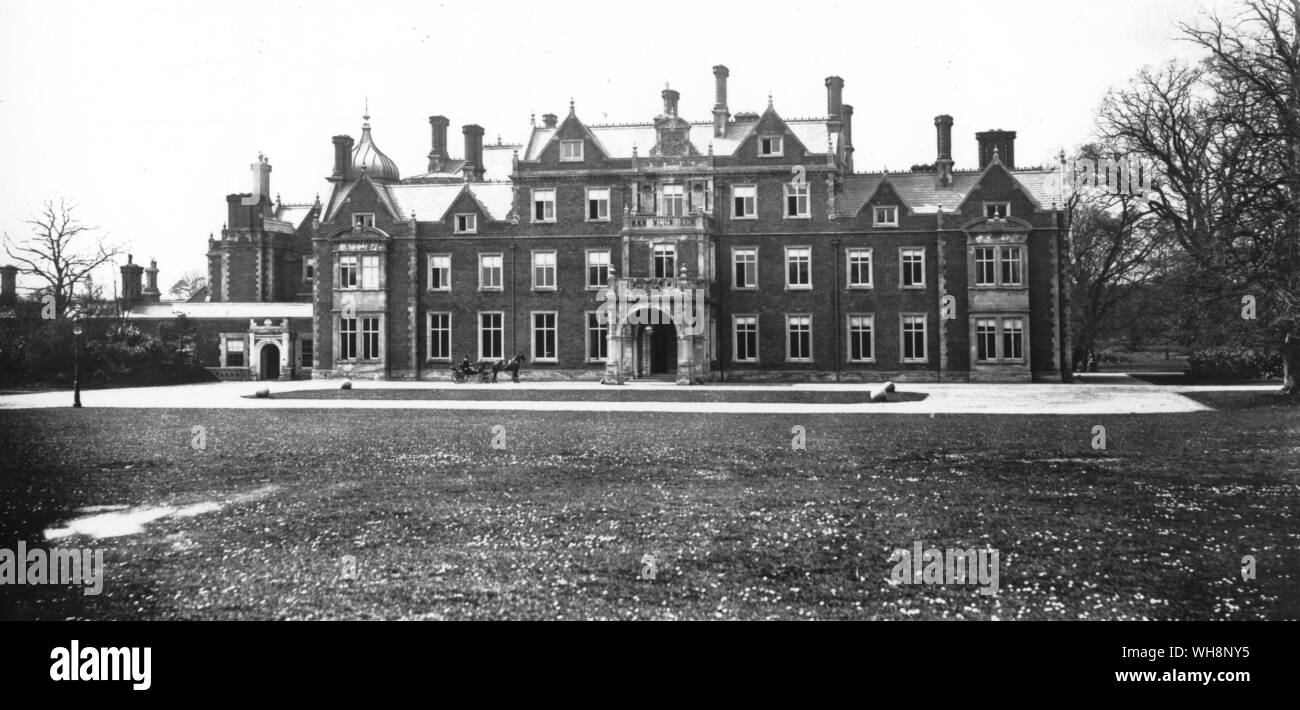 Sandringham Est 1871 anteriore Foto Stock