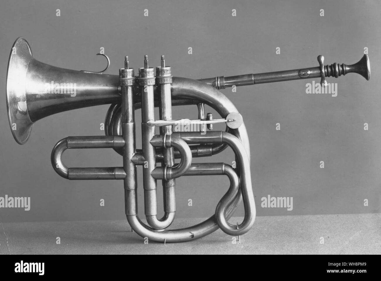 Un corno inglese del XIX secolo. Foto Stock