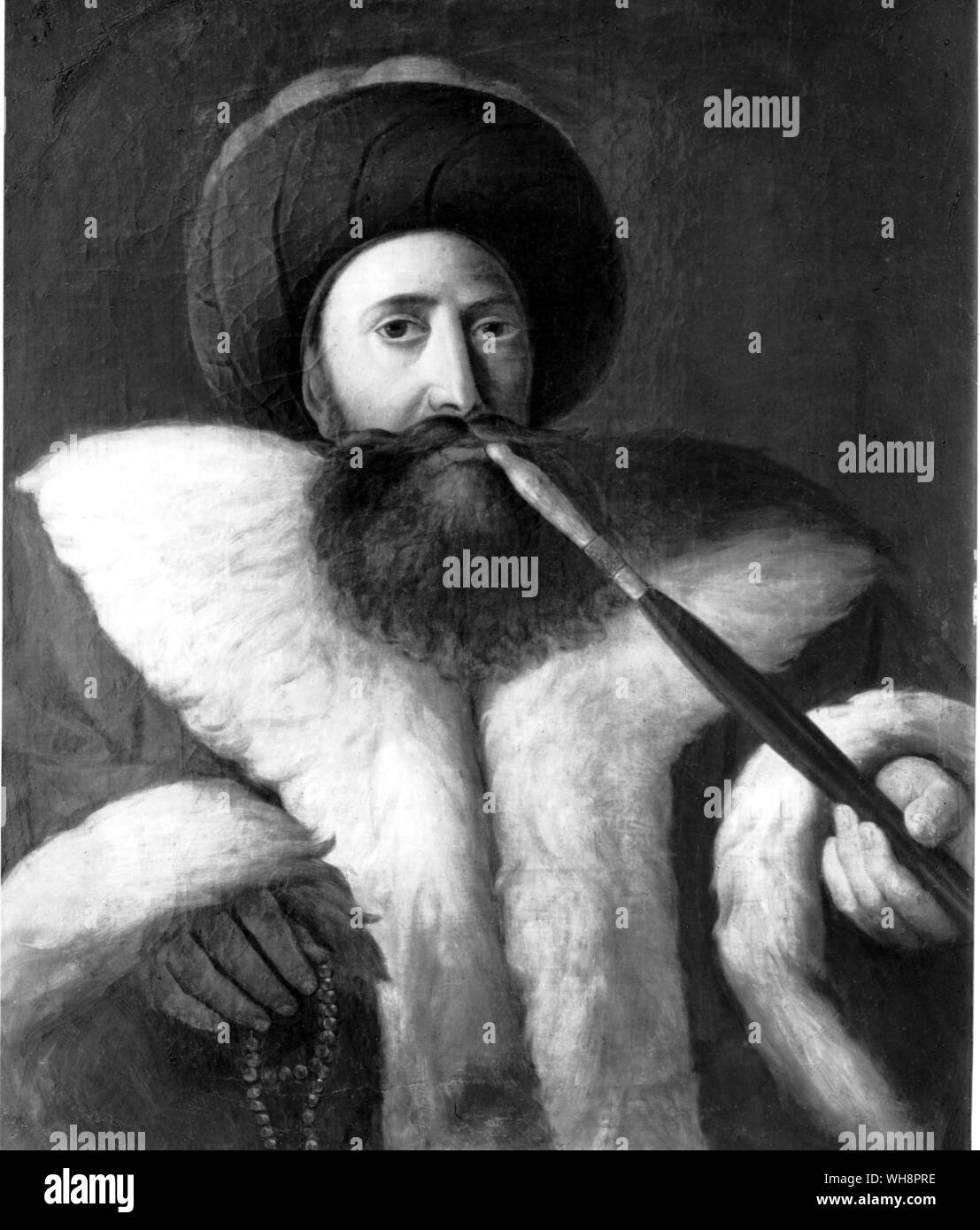 La sceicchi del Cairo - Sayed Khalil Bahari - pittura da Michel Rigo Foto Stock