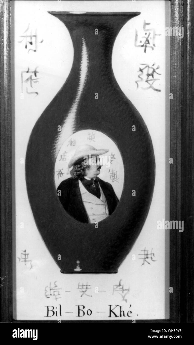 Schizzo per un vaso recanti il ritratto di Honoré de Balzac Foto Stock