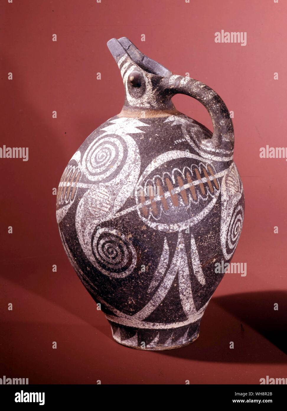 Magistrale arte ceramica di vecchi palazzi. Da Festo, XVIII secolo A.C. Foto Stock