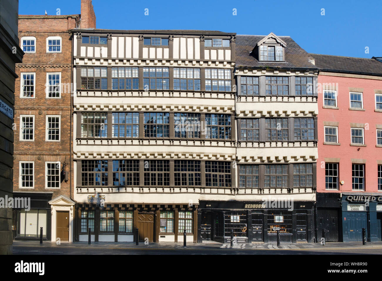 Un edificio storico in stile giacobino architettura in Sandhill Newcastle upon Tyne - Bessie Surtees House Foto Stock