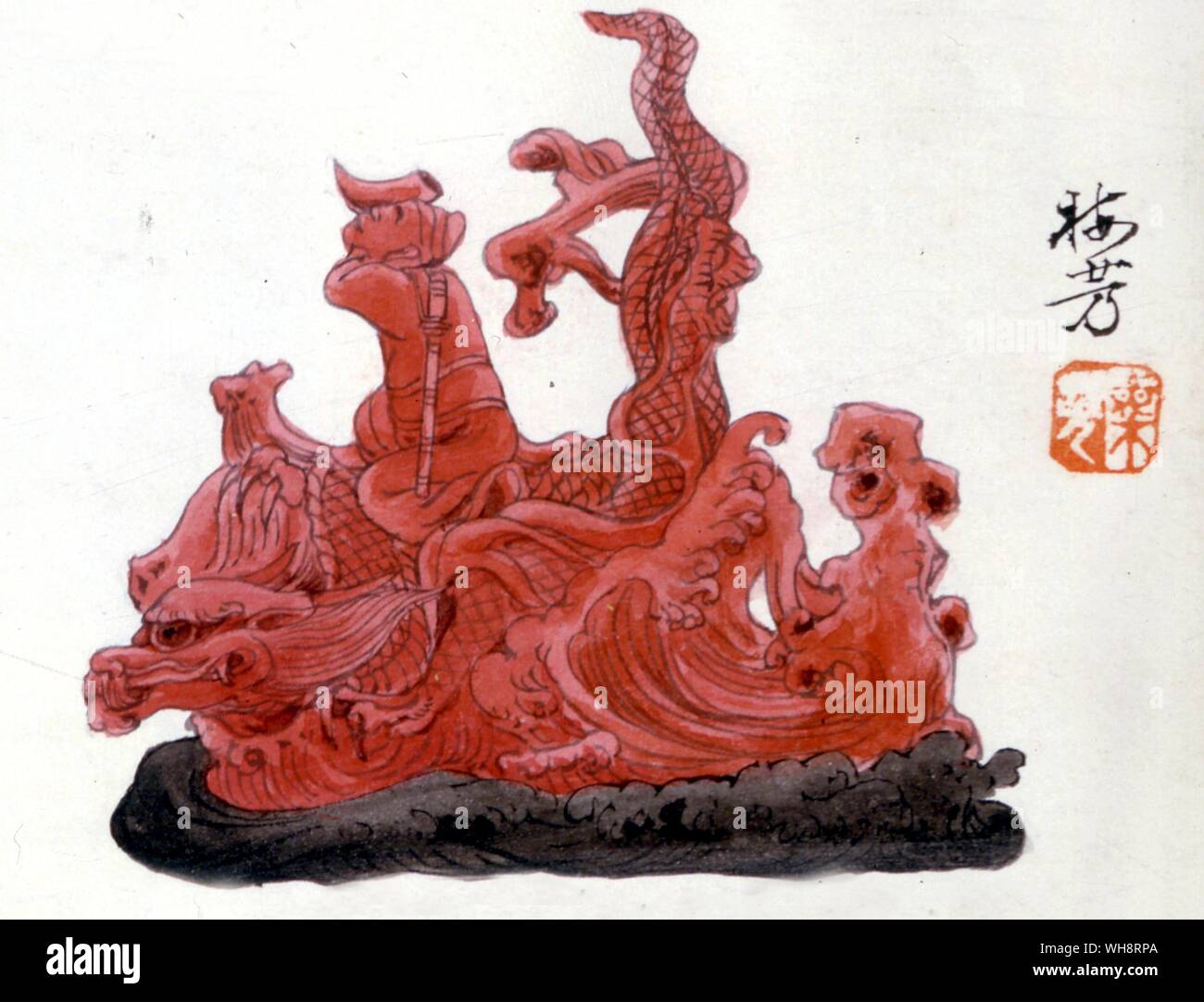 Coral carving. Foto Stock