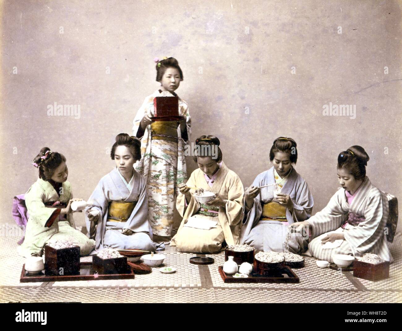 Un pranzo giapponese. Foto Stock
