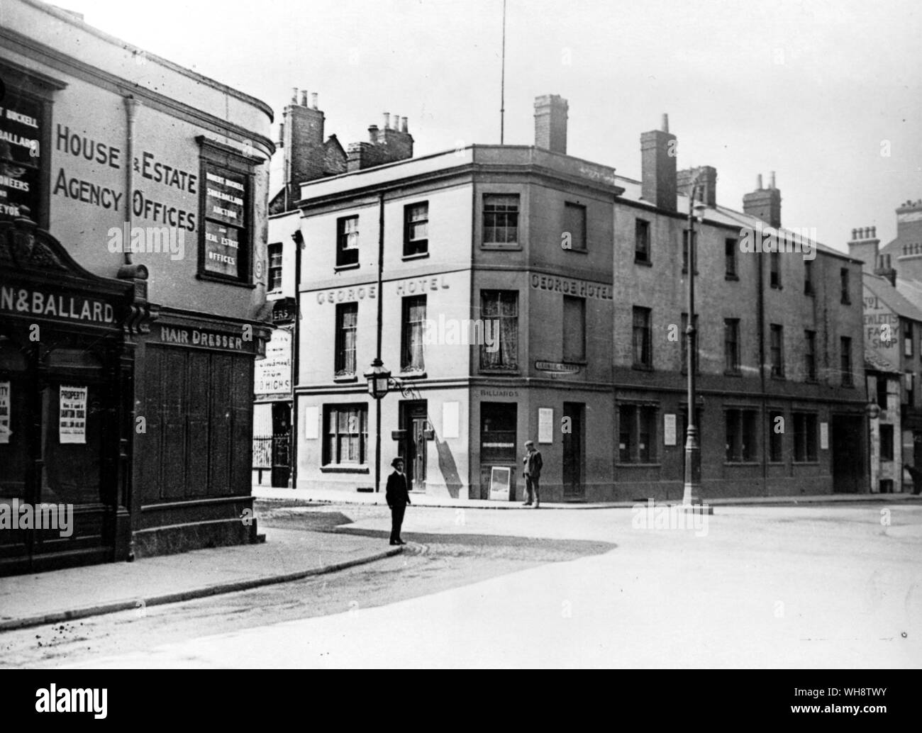 Il George, Oxford più costoso ristorante durante il 1920s Foto Stock