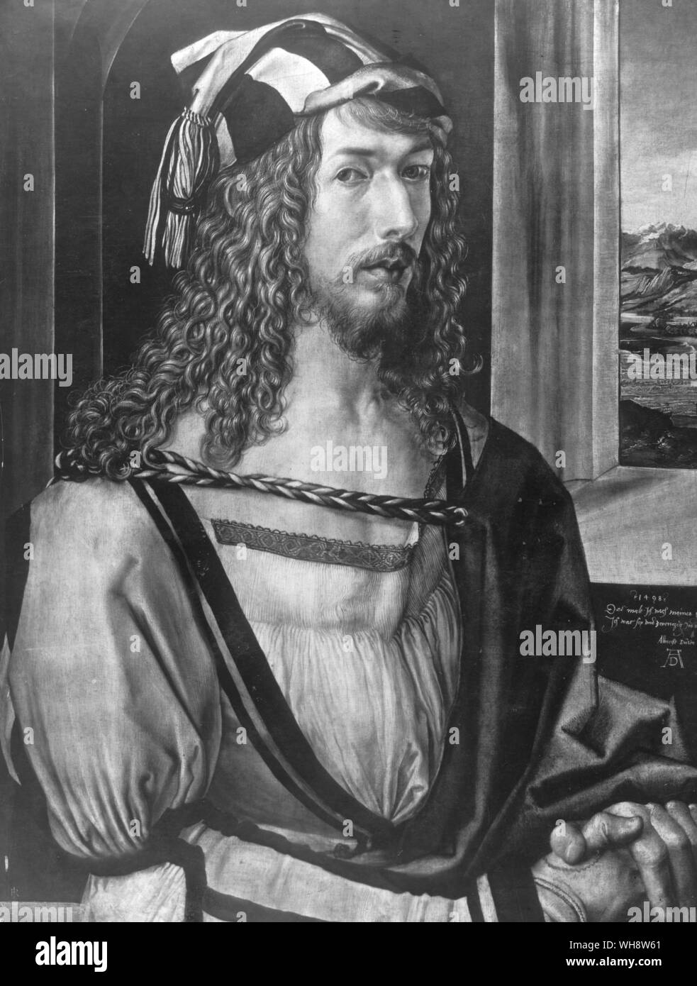 Albrecht Durer invecchiata venti sei autoritratto 1471-1528 artista tedesco Foto Stock