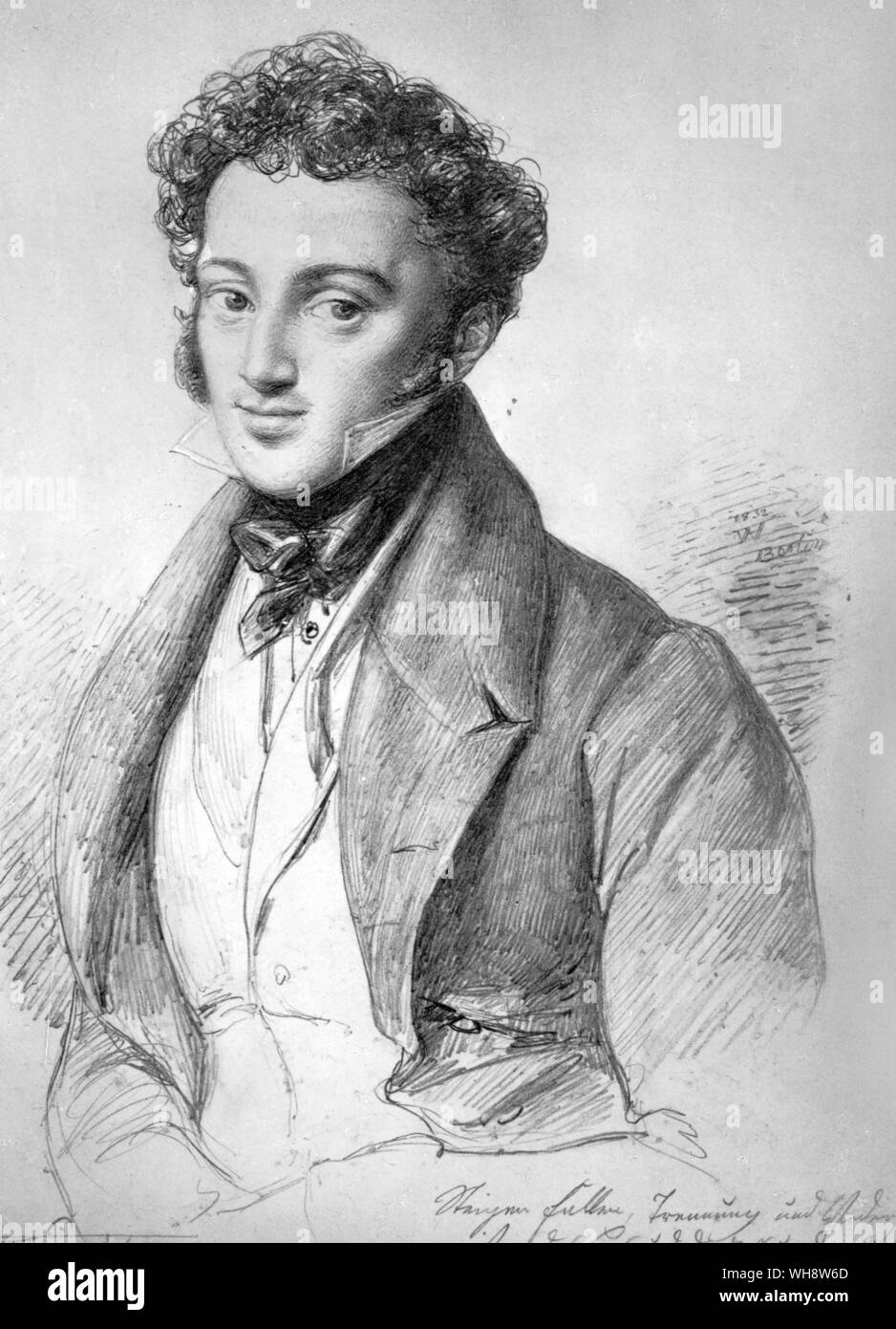 Ignaz Moscheles 1832 Musicista Foto Stock