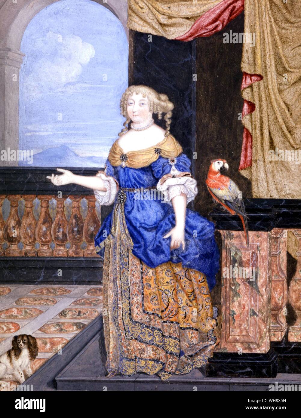 Miniatura di Mme de Montespan pensato per essere da Louis de Chatillon, o forse Pierre Mignard Foto Stock