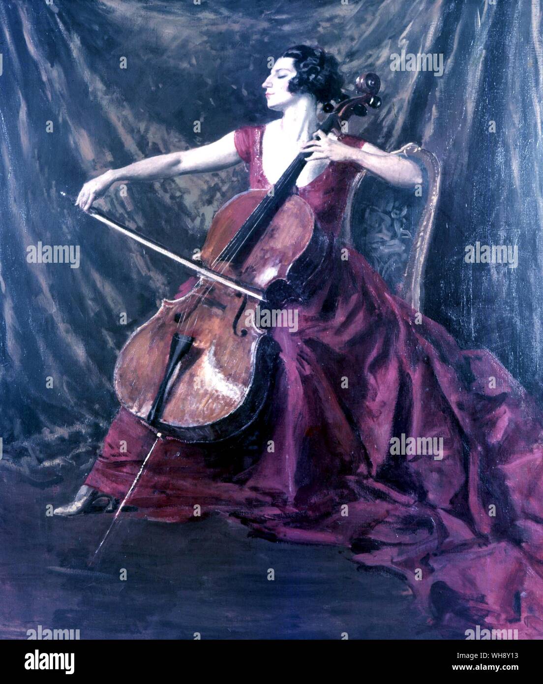 Guilhermina Suggia violoncello 1888-1950 violoncellista portoghese Foto Stock