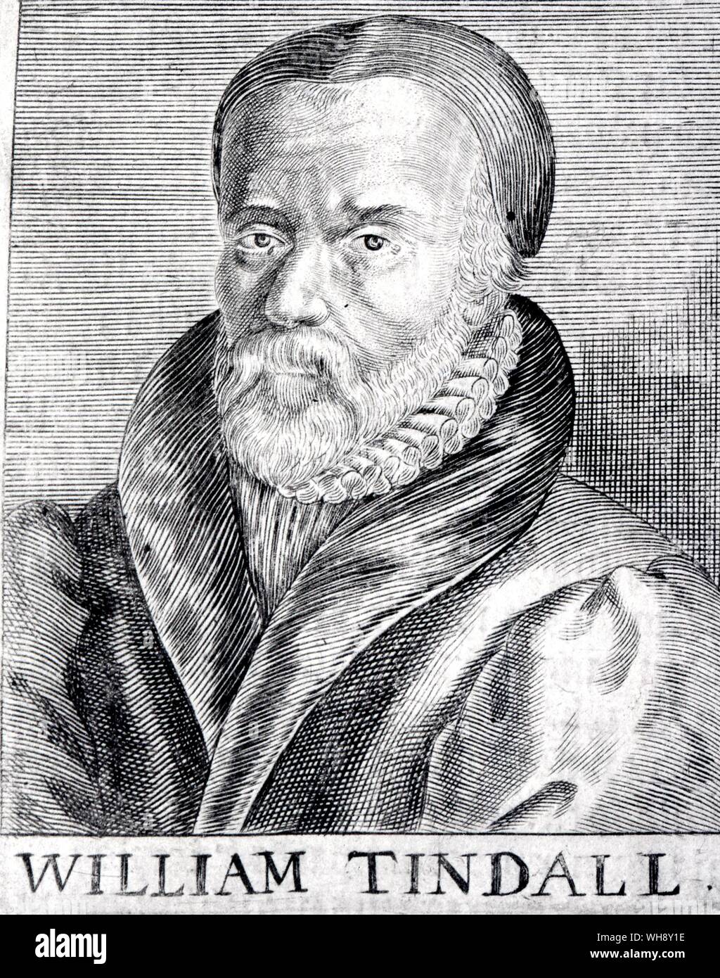 William Tyndale 1494-1536 traduttore in lingua inglese della bibbia Foto Stock