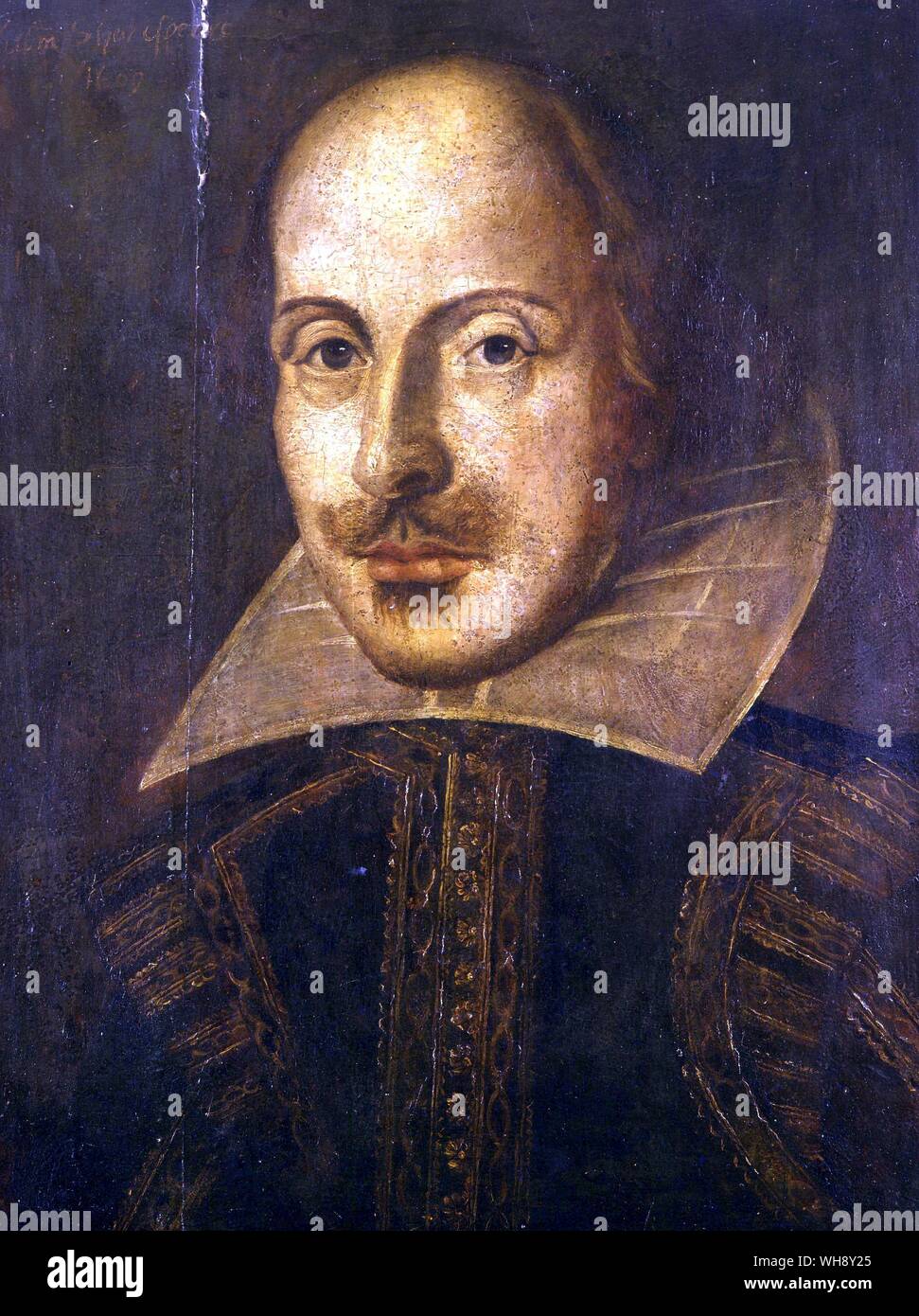 William Shakespeare 1564-1616 drammaturgo inglese, poeta e attore inglese Dramaist Foto Stock