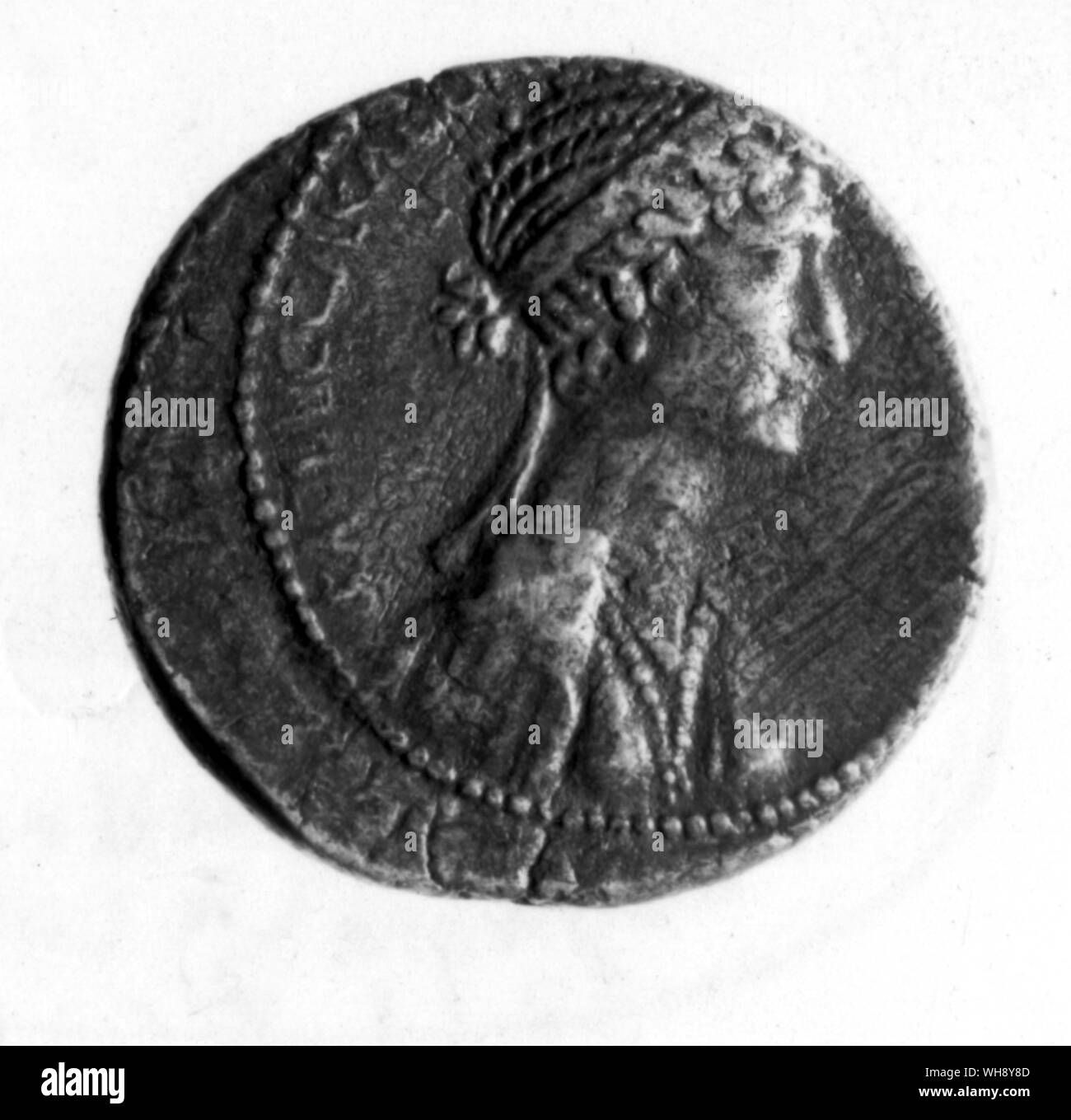 Moneta di Cleopatra, coniate in Asia Minore, 32-31 b.c Foto stock - Alamy