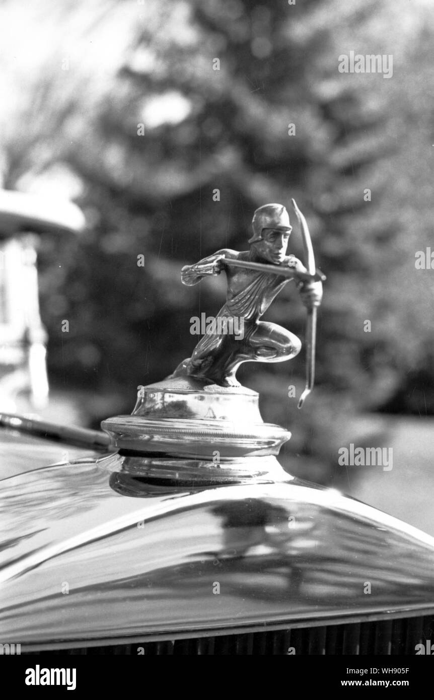Il 1930 Pierce-Arrow mascotte.. Foto Stock