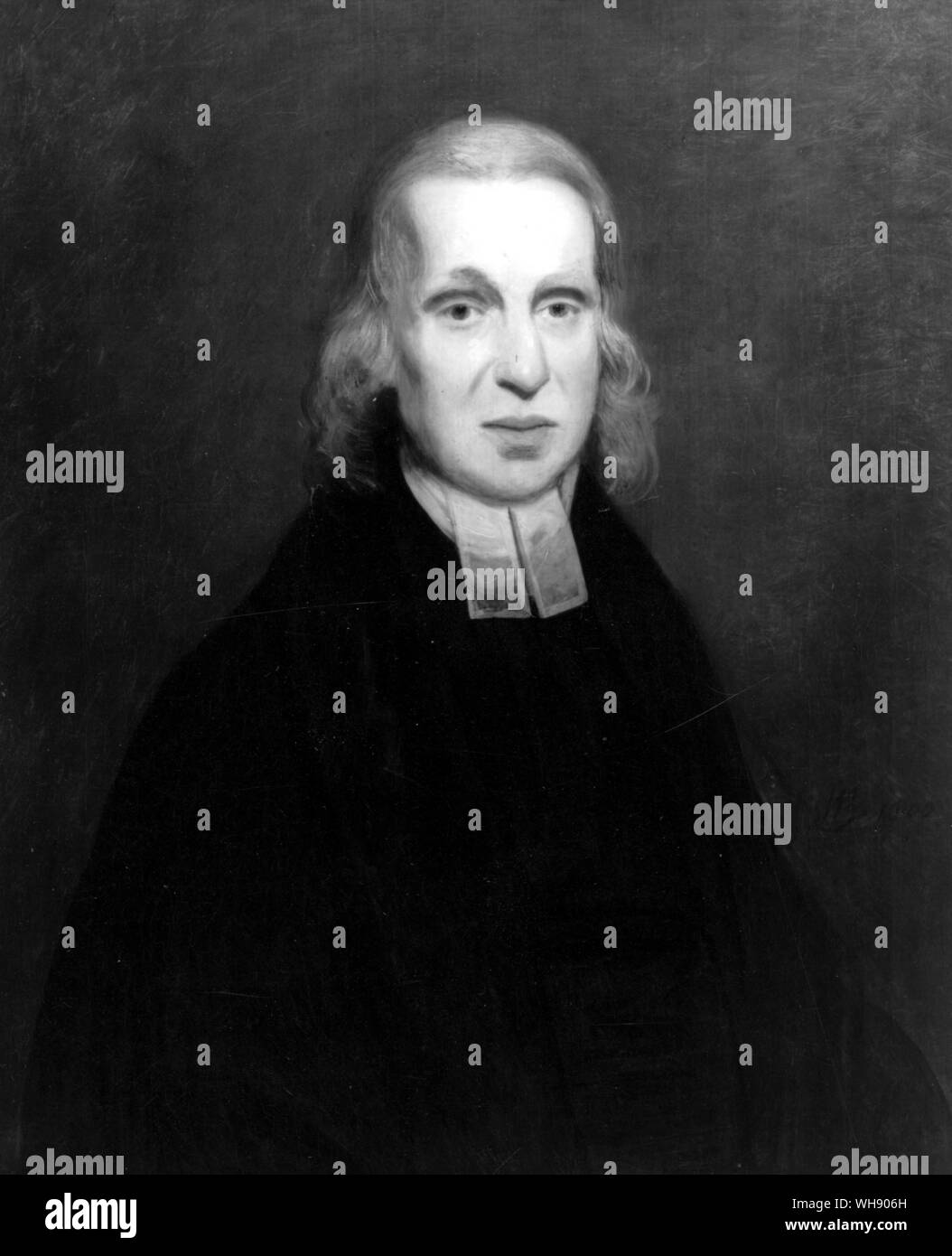 Il Reverendo Edmund, Horatio Nelson il padre che morì nel mese di aprile 1802. Nelson non ha partecipato a suo padre i funerali per paura di incontrare la sua moglie, Fanny, che avevano curato il suocero durante la sua ultima malattia. Foto Stock