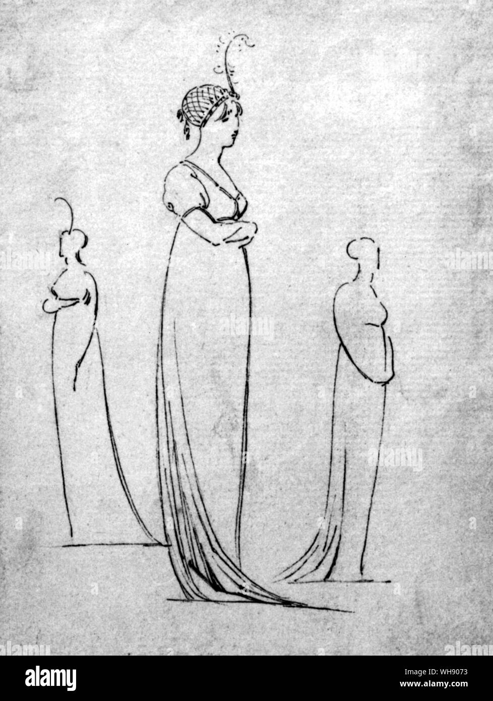 Charlotte Nelson, ora di esordiente età era anche di stare in casa. Mai un layabed, Emma rapidamente recuperato dal parto e la morte del suo bambino per agire come Charlotte's chaperone.. Foto Stock