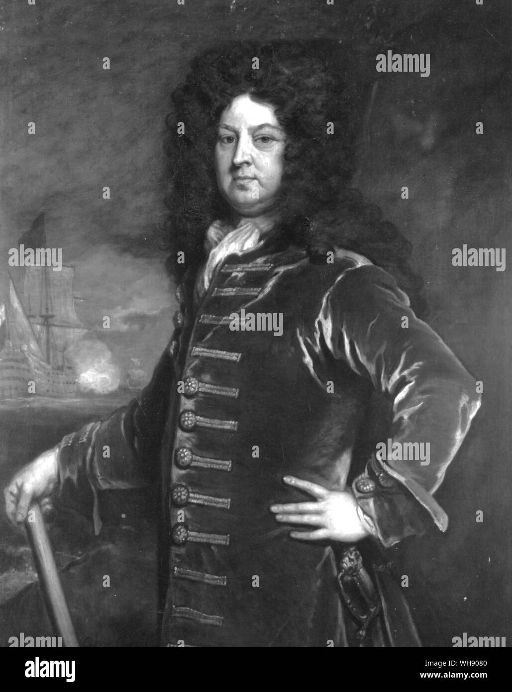 Ammiraglio George Churchill, Marlborough il fratello (1654-1710). Dipinto di Sir Godfrey Kneller Foto Stock