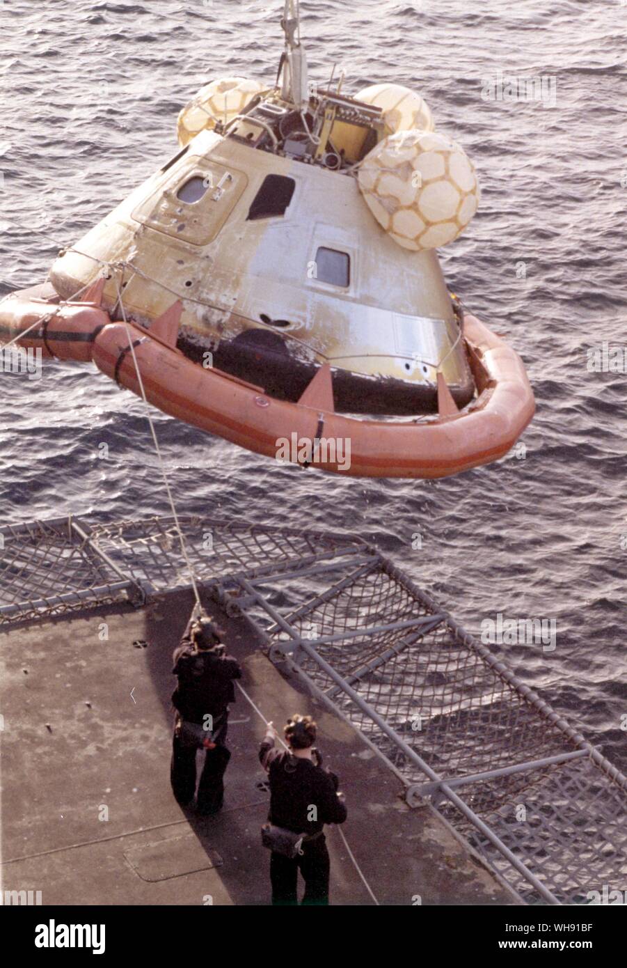 Spazio - recupero di Skylab e modulo di comando dall'Oceano Pacifico. Foto Stock