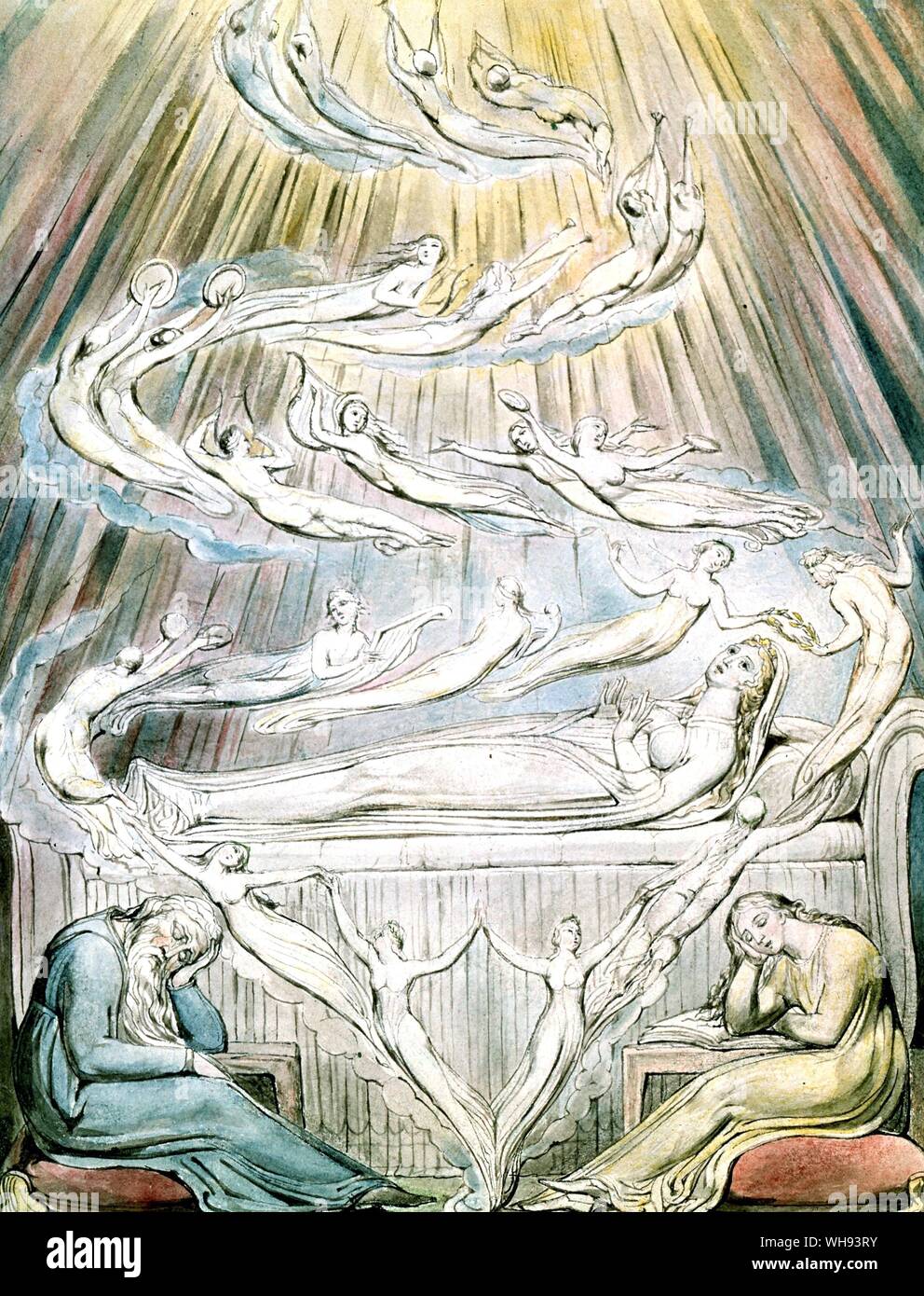 Regina Katherine's Dream da William Blake 1757-1827 Foto Stock