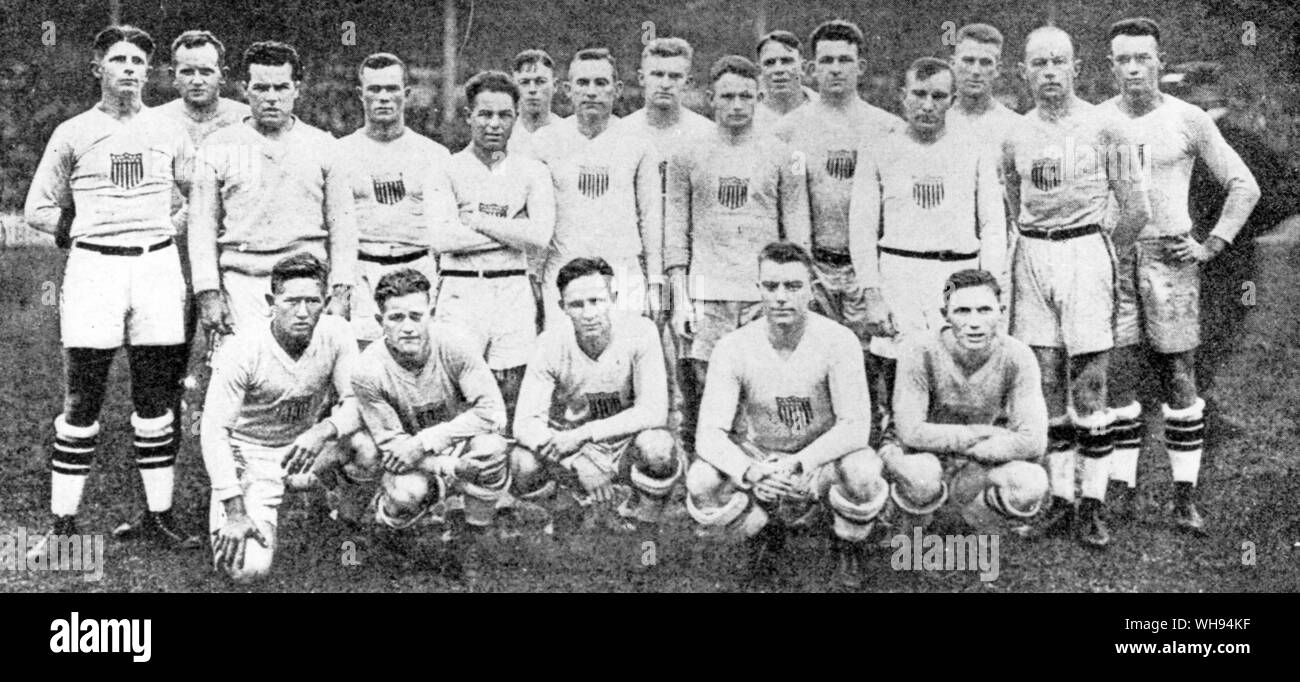 Noi di Rugby Giochi Olimpici 1920 Anversa Foto Stock