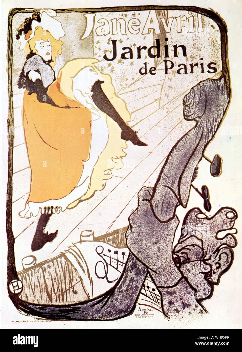 Materie artistiche: Ephemera/ Poster. Toulouse Lautrec. Foto Stock
