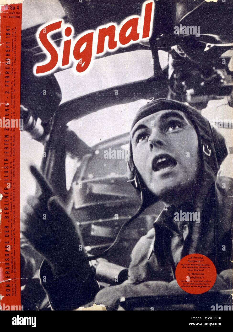 Materie artistiche: Ephemera/copertura da un tedesco di propaganda magazine, SEGNALE. Foto Stock