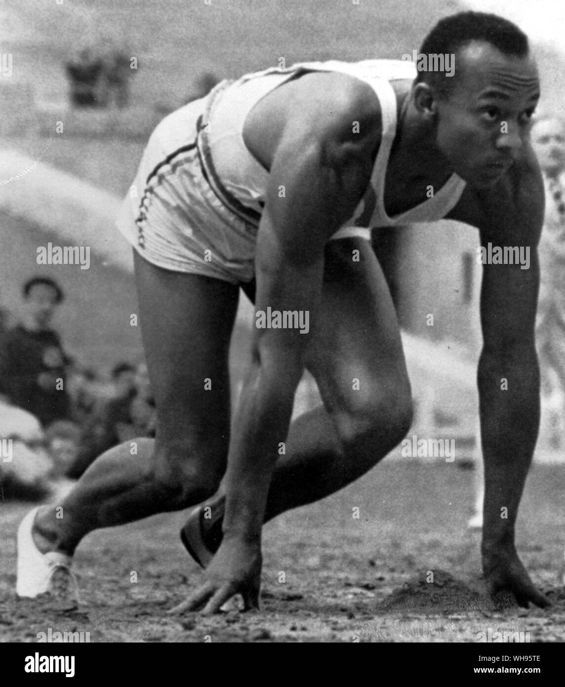 Jesse Owens Giochi Olimpici di Berlino 1936 Foto Stock