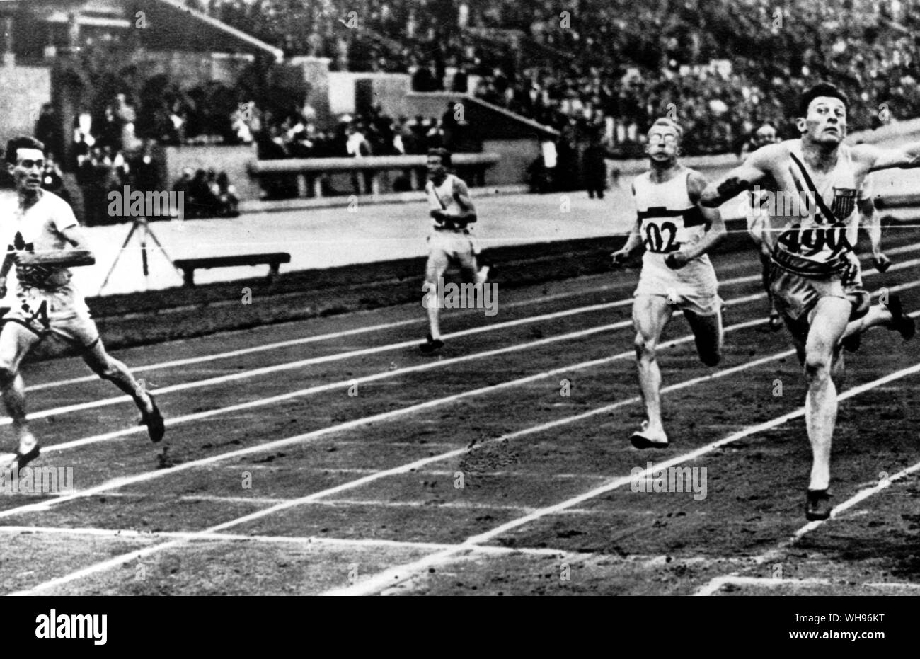 Vasemmalta Ball & Raymond Barbutti in esecuzione durante i Giochi Olimpici 1912 Stoccolma Foto Stock