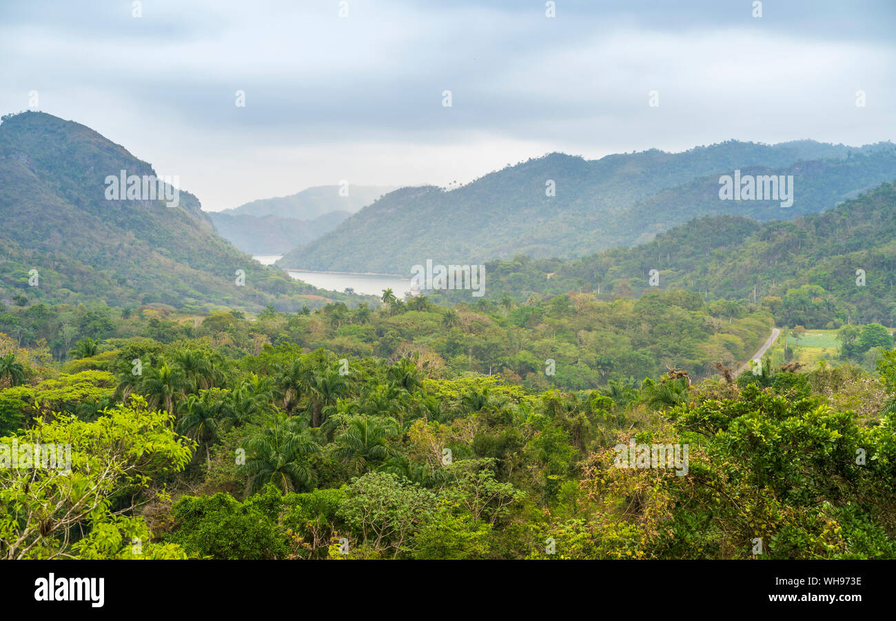 El Nicho valley in Sierra del Escambray montagne non lontano da Cienfuegos, Cuba, West Indies, dei Caraibi e America centrale Foto Stock